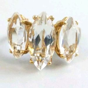 GENUINE VINTAGE TURKISH GOLD/925 Topaz ring